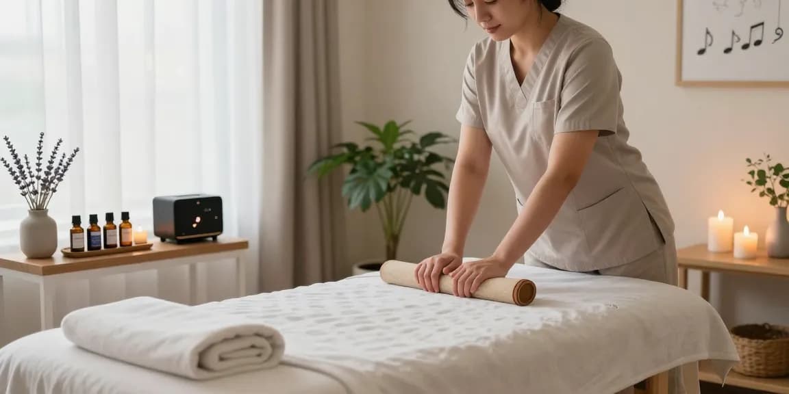 Experience 고양출장안마 in a soothing massage environment with essential oils and tranquil lighting.