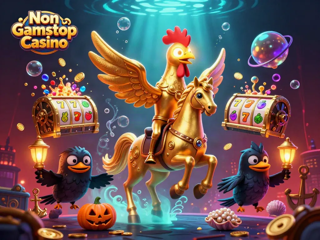 Experience thrilling gameplay at a Non Gamstop Casino with vibrant, dynamic characters and elements.