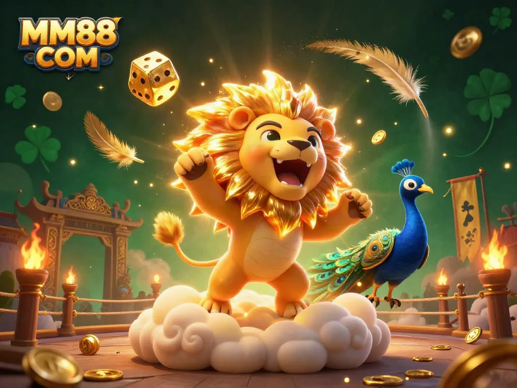 Experience MM88 COM excitement with a vibrant 3D casino scene featuring characters and dynamic betting elements.