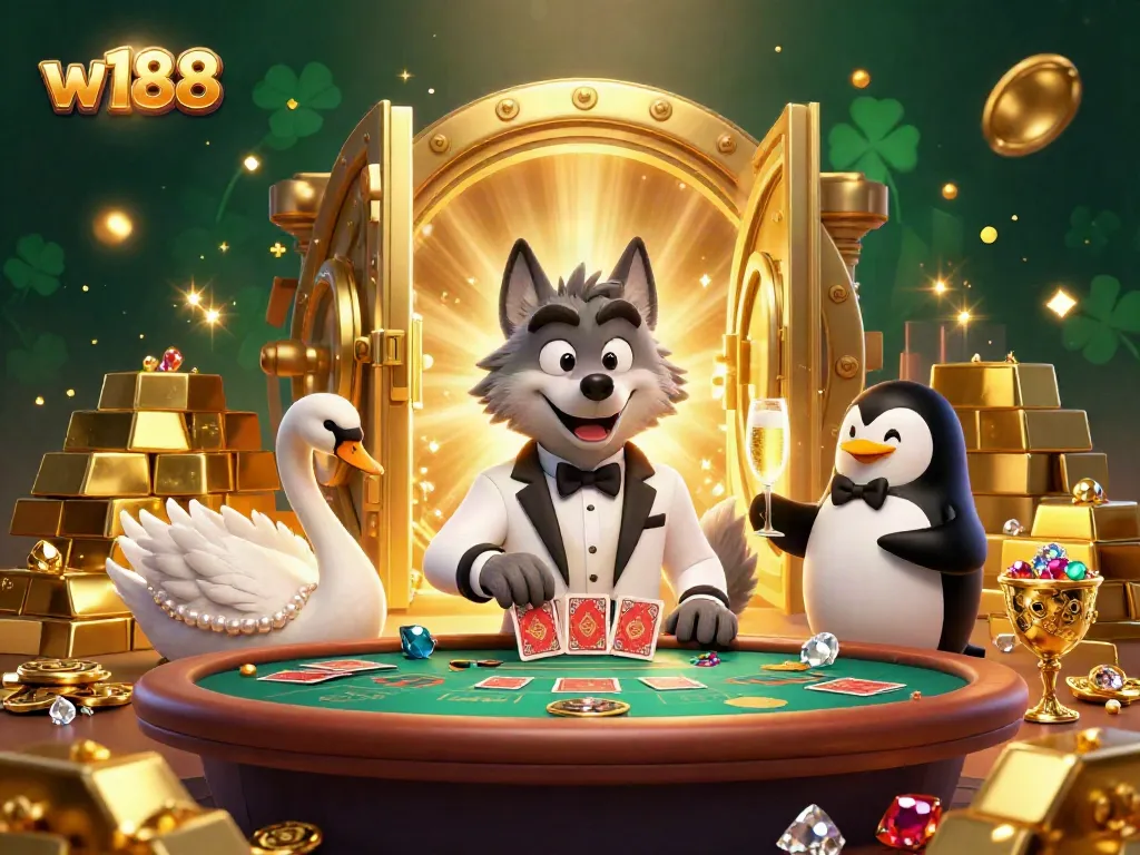 Experience winning strategies at w188 with elegant characters in a luxurious gambling setting