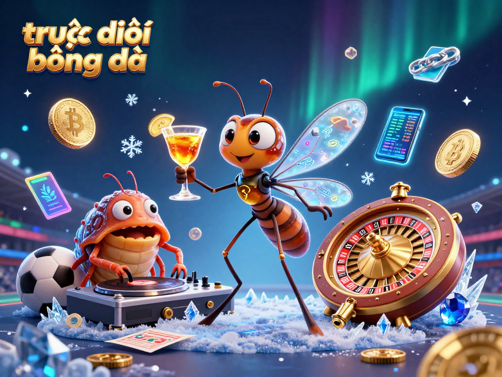 Experience trực tiếp bóng đá excitement with dynamic sports betting visuals and characters.