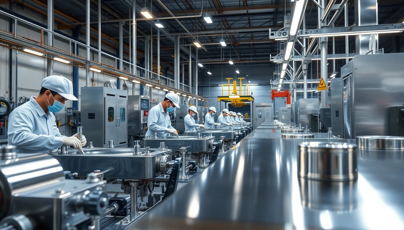 Detailed view of nickel chrome plating in Malaysia’s modern manufacturing facility.