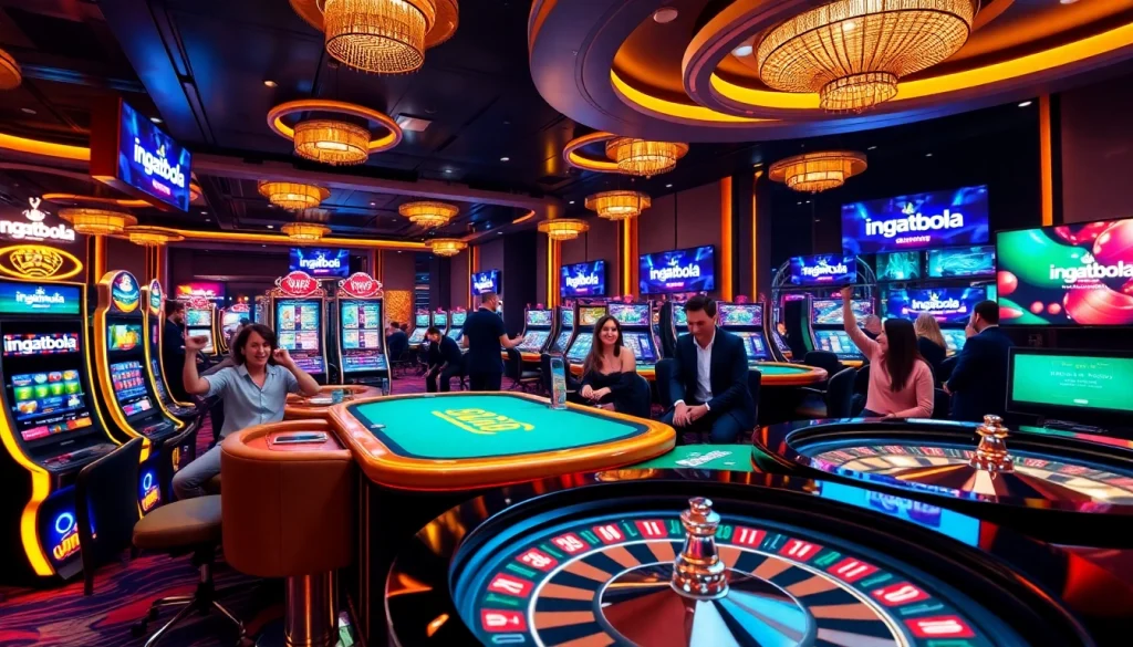 Engage in thrilling gameplay at ingatbola with vibrant casino elements and professional atmosphere.
