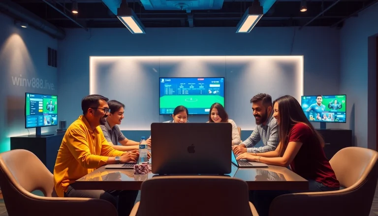 Experience online gaming with winvn88.live in a vibrant, inviting setting.