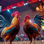 Engaging live cockfighting scene showcasing excitement at sv368win.live.