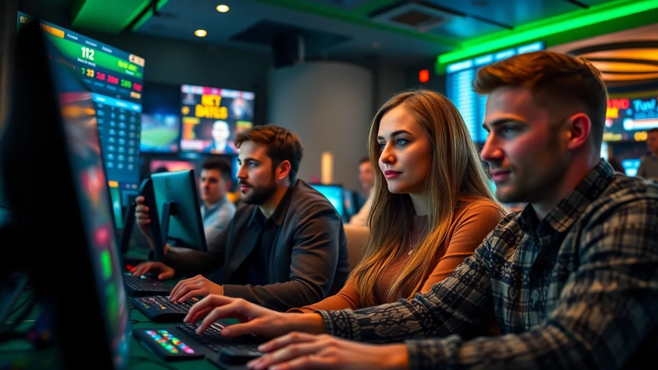 Engaging online gaming scene at luck8win.live showcasing casino excitement and diverse players.