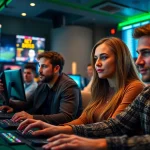 Engaging online gaming scene at luck8win.live showcasing casino excitement and diverse players.