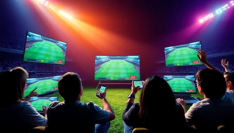 Experience live football streaming with joemadfan.com on multiple devices in a vibrant community setting.