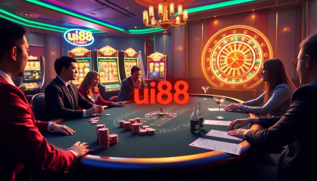 Experience high-stakes gambling at uu88 with vibrant casino visuals and exciting gameplay.