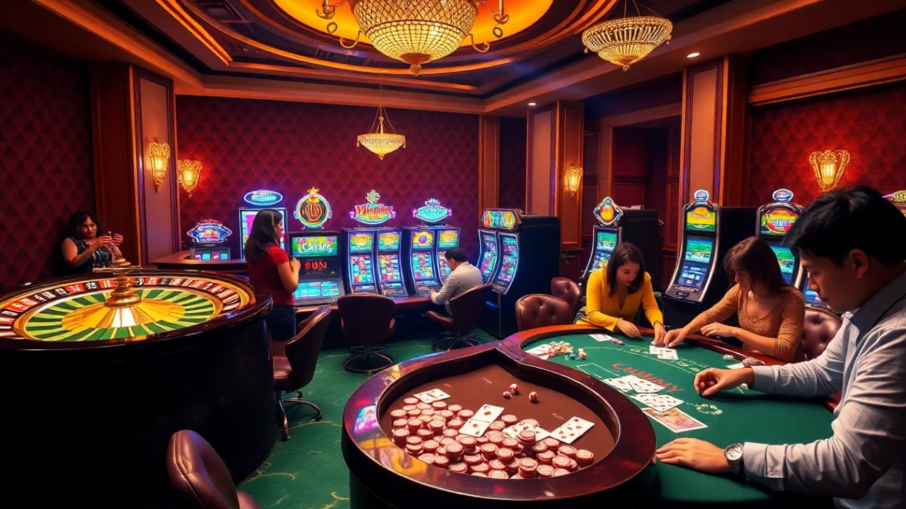 Experience the thrill of winning at https://rikvip.mx/ with an exciting casino scene featuring roulette, cards, and tables.
